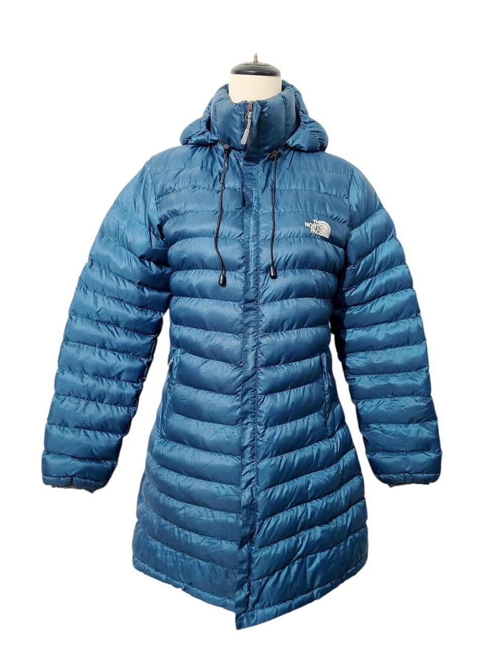 The North Face Summit Series Hooded Parka Jacket Blue Women's Medium